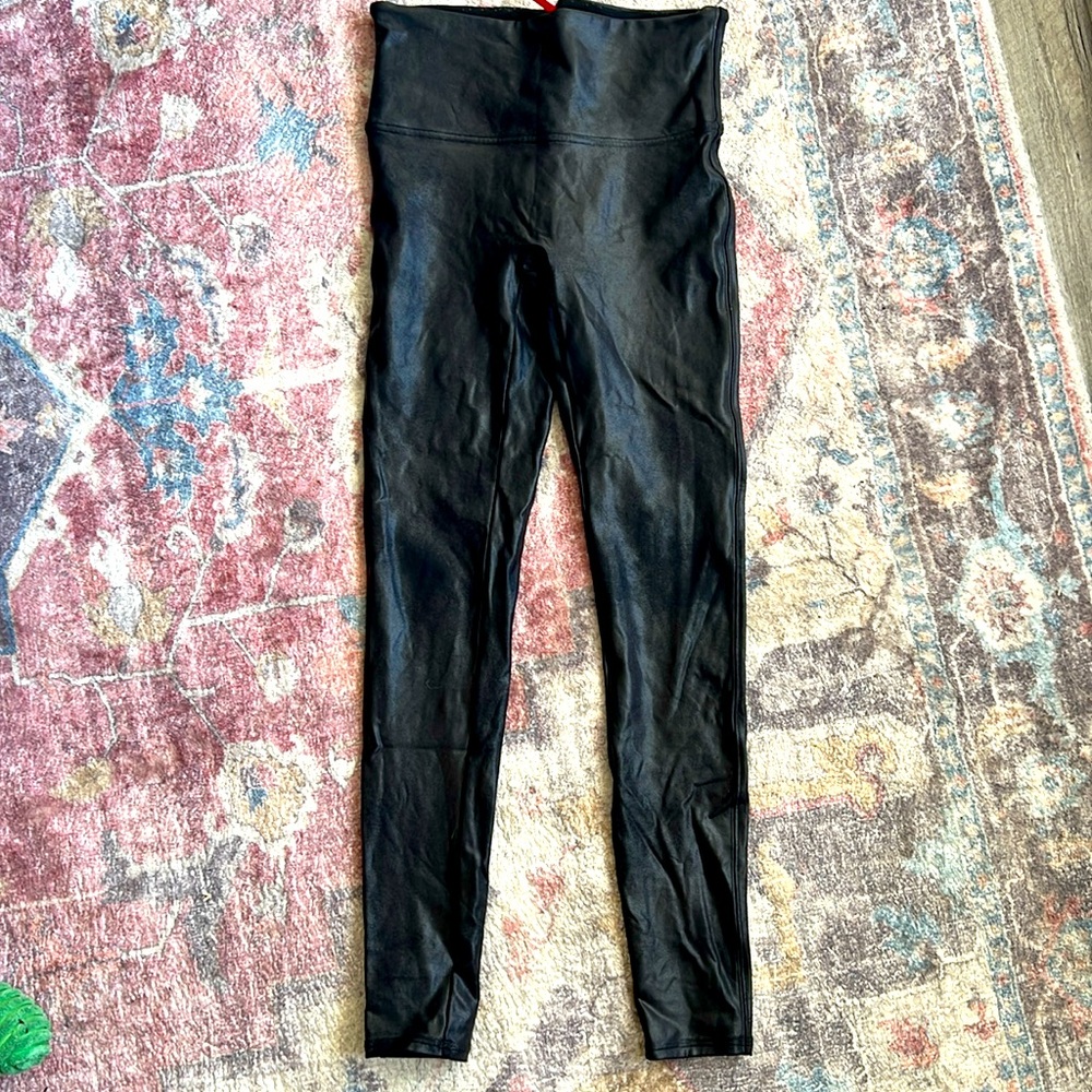 Faux leather Spanx Leggings